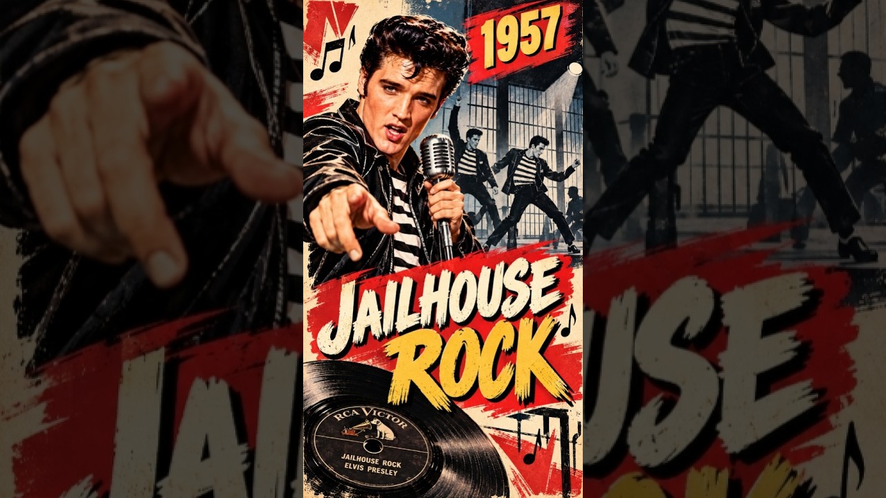 1957: Elvis Presley’s “Jailhouse Rock” 🎙️🔥