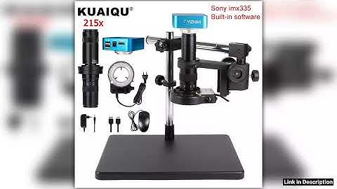 4K HDMI USB Electronic Digital Video Microscope Camera215X180X Zoom C Mount LensBig Metal Base