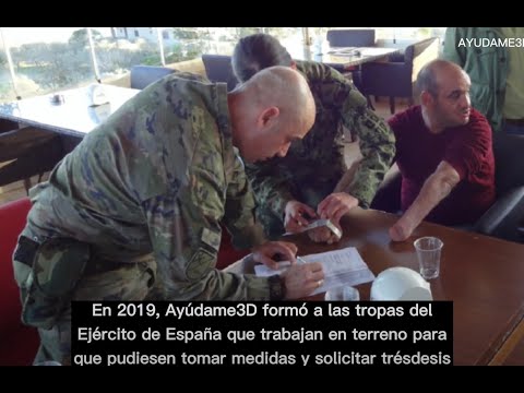 Ayúdame3D colabora con el Ejército de España para enviar más de 30 brazos