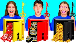 Resuelve El Misterioso Desafío De 1000 Llaves | Desafíos de Comida Divertida BaRaFun Challenge