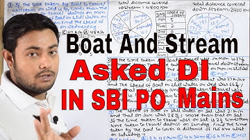 Asked Data InterPretation In SBI PO 2017(BOAT AND STREAM)