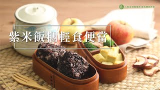 【主婦食堂】紫米飯糰輕食便當｜低卡輕蔬食便當秋季出遊清爽吃 