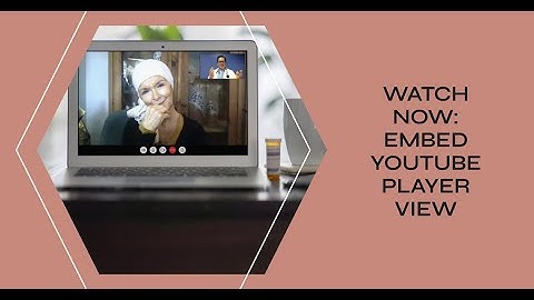 Embed YouTube player view in flutter app