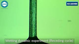 Wetting dynamic experiment (Receding cycle)