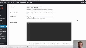 How to Create Tables in WordPress based on MySQL queries with wpDataTables Plugin