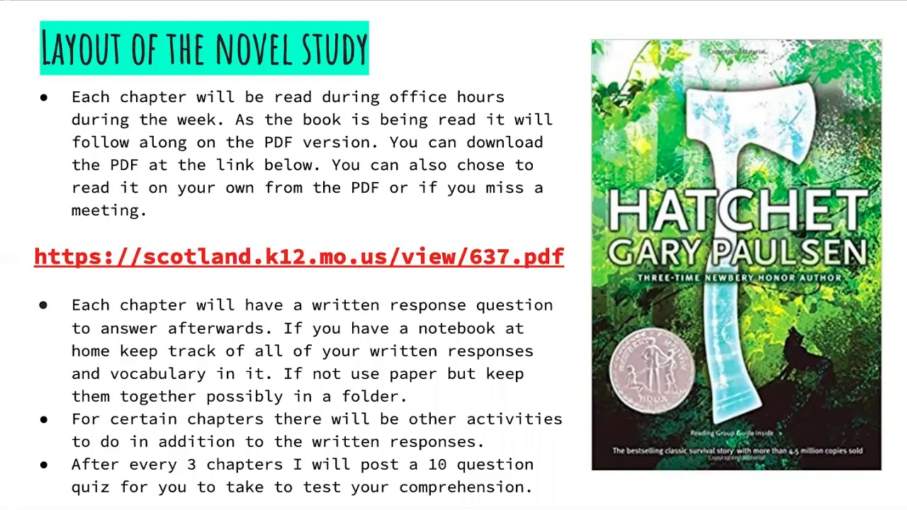 Hatchet Chapter 1 Powerpoint - YouTube