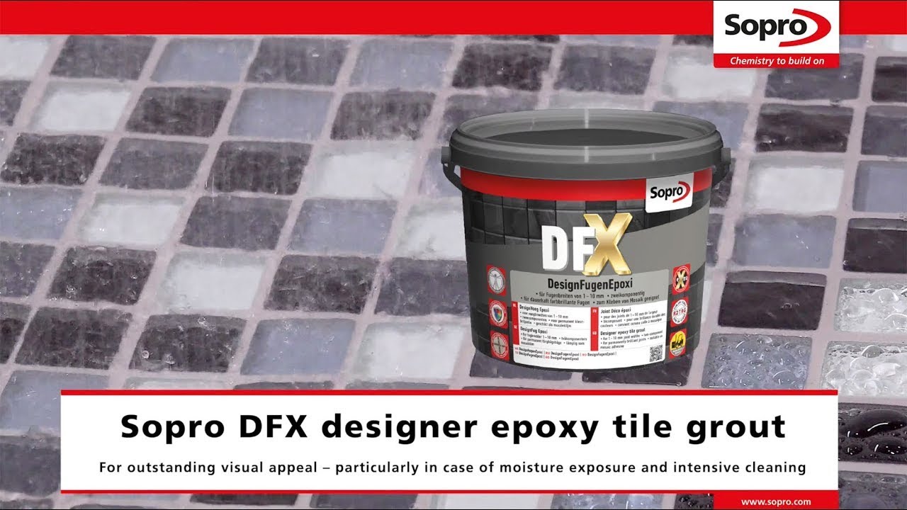 Sopro DFX designer epoxy tile grout YouTube