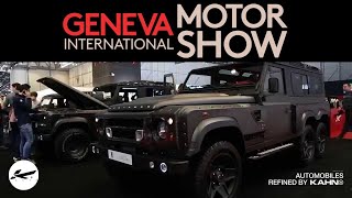 Player Profile Kahn TV: Land Rover Defender Flying Huntsman 6x6 Concept Unveiled at the Geneva Motor Show 2015