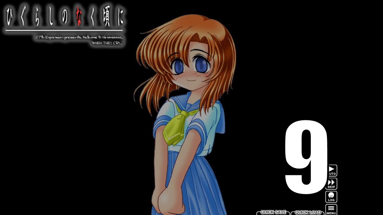 Higurashi When They Cry Vn Ch 1 Part 9 Original Sprites Youtube 
