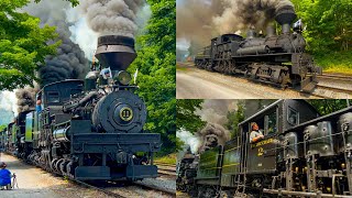 FULL Cass Scenic Railroad Parade of Steam 2023  Listen to Those Whistles!