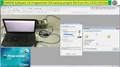 CX-Programmer how to backup program from PLC CS1G-CPU43H