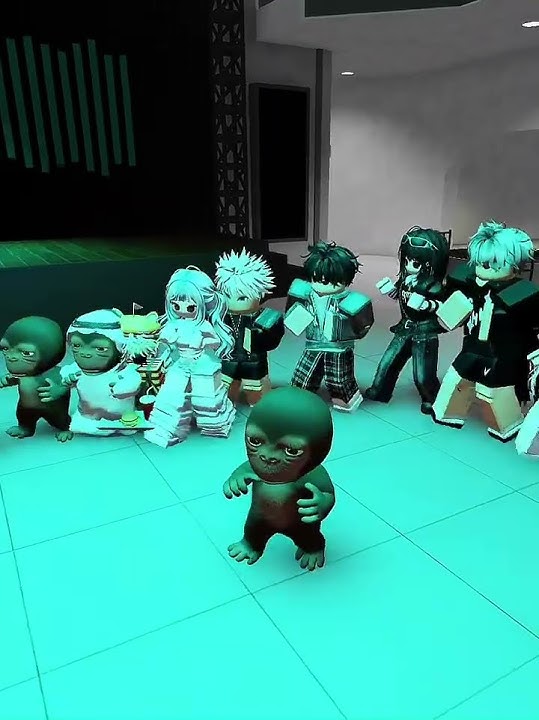 joget bareng monyet bro🐒🐒#memes #roblox #growagarden #cdid #brookhaven #joget #pov #monyet #shorts
