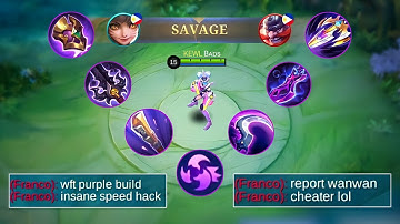 WANWAN PURPLE BUILD | INSANE ATTACK SPEED! (ENEMY WAS SO ANGRY AT ME!😡)