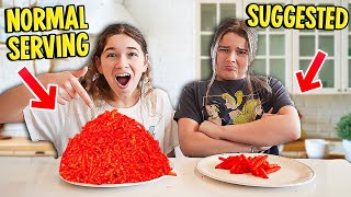 ONLY EATING RECOMMENDED SERVING SIZE FOR 24 HOURS!! | JKREW