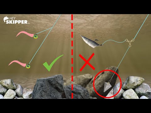 NO MORE SNAGS w/ these Fishing Rigs! (Fishing Moving Water + Rocky Bottoms)