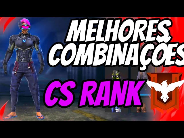 MELHORES COMBINAÇÕES DE SKINS PARA JOGAR RANQUEADA 🤗 FREE FIRE 