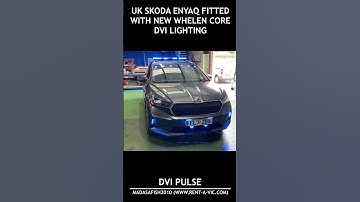 Skoda Enyaq (UK) showcasing NEW Whelen Core DVI Flash Patterns #britishpolicecar