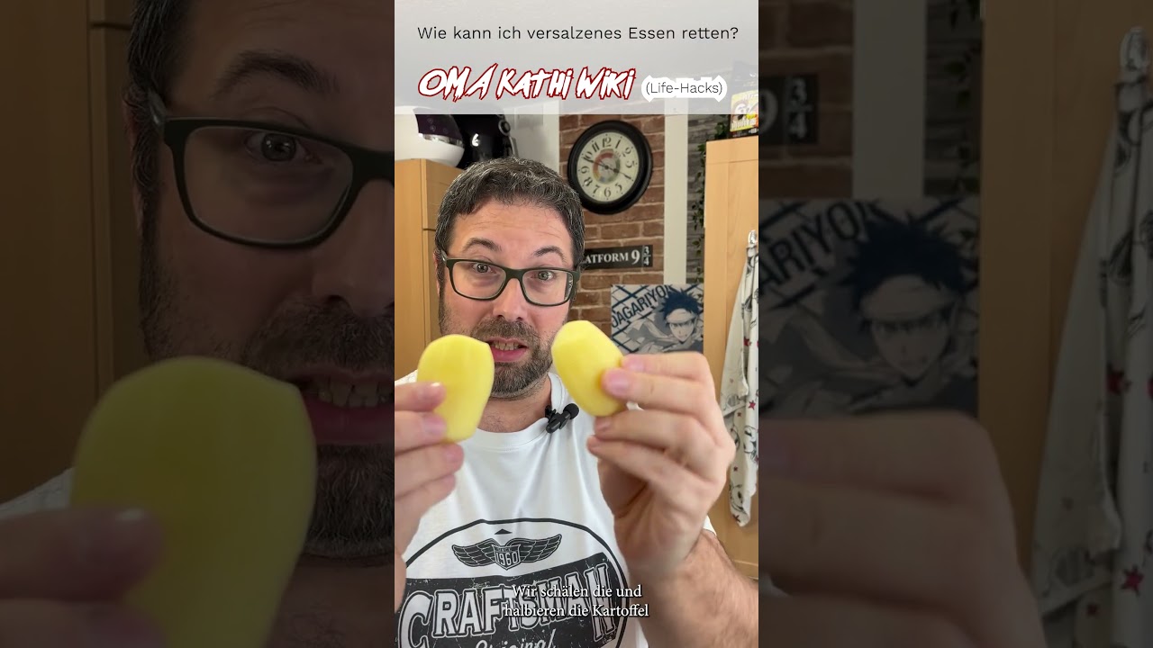 Versalzenes Essen retten in 60 Sek. erklärt!- Oma Kathi Wiki (Life-Hacks) 