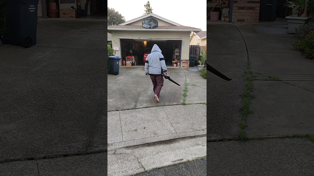 crazy Veronica screams at me and sprays me with a hose