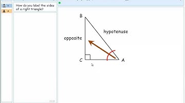 Labelling the Sides of a Right Triangle