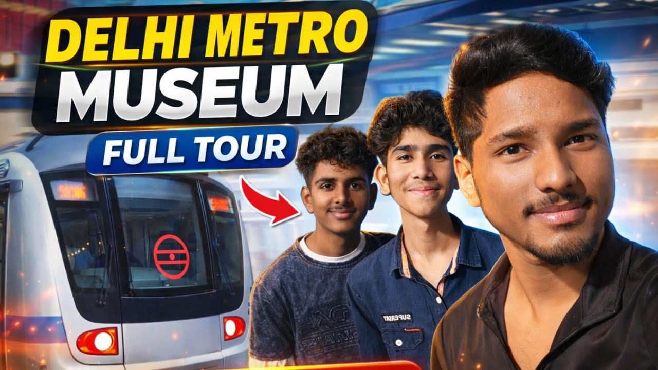 Hidden Place in Delhi! 😱 Delhi Metro Museum Full Tour | Supreme Court Metro Station @HARSHKEVLOGS011