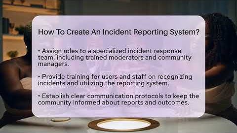 How To Create An Incident Reporting System? - Everyday-Networking