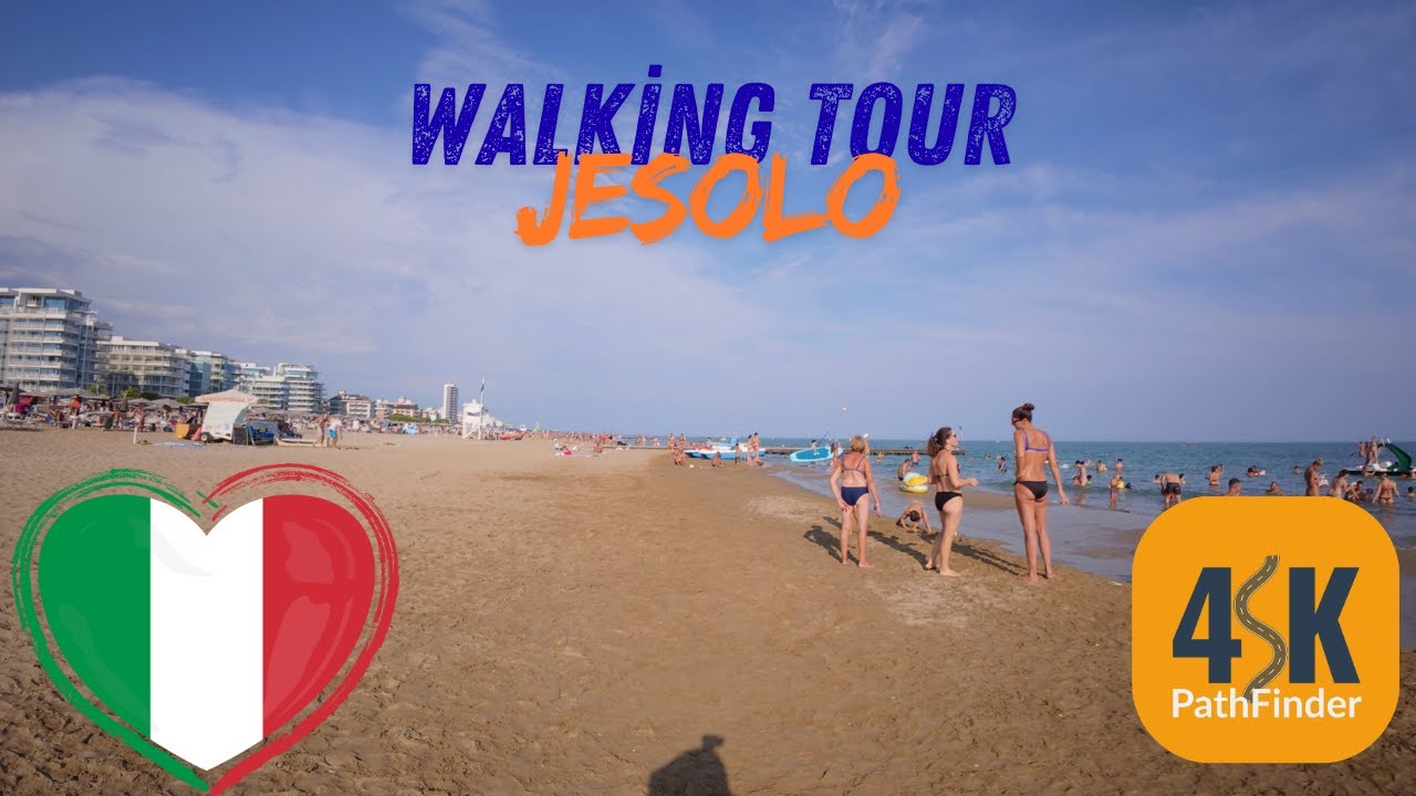 Jesolo Beach & Evening Walk | Italy 4K Walking Tour