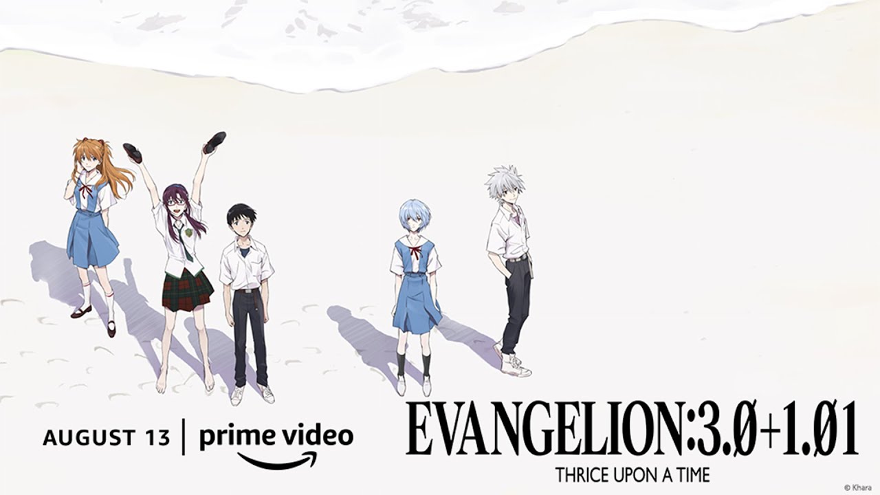 Evangelion: 3.0+1.01 e filmes anteriores chegarão ao Prime Video em agosto