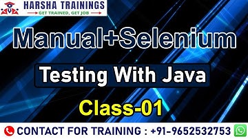 Manual + Selenium Testing with Java Class 01 | Software and Software Types | Project Vs Product