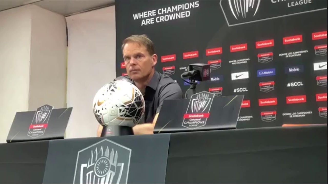 America 3 Atlanta United 0. 4os Final CONCACHAMPIONS IDA. Frank de Boer, DT Atlanta United.