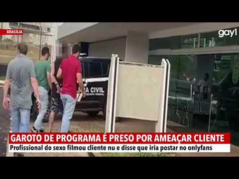 Garoto de programa é preso por filmar cliente e chantagear vítima