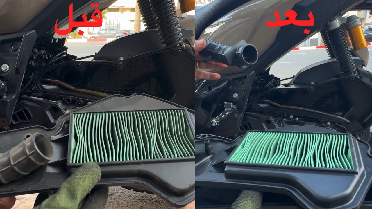 🚨 خطأ يدمر محرك دراجتك! شاهد كيف تنظف فلتر الهواء بنفسك للسكوتر mbica adv 150 