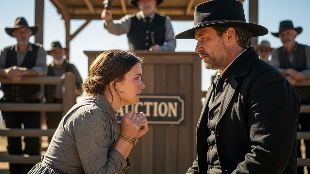 She Was Sold at Auction… Until a Marshal Paid $1,000 for Her