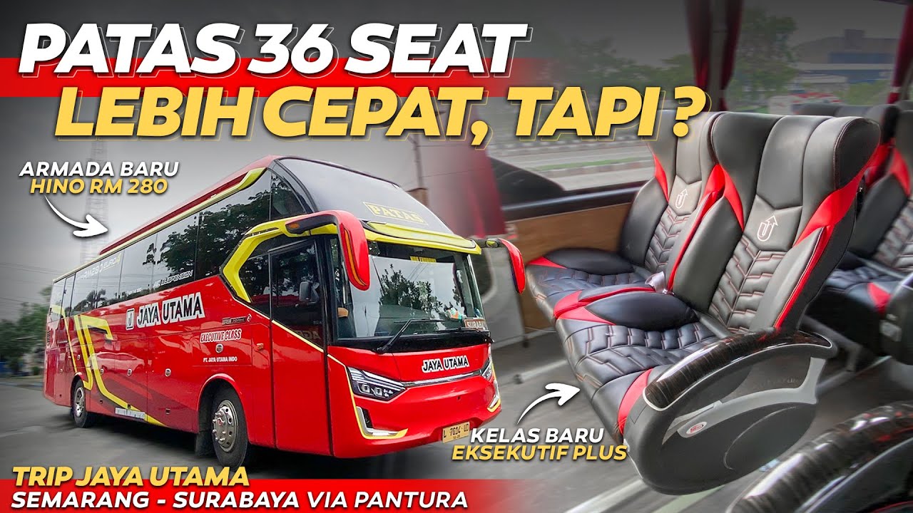 Kelas Baru tapi Fasilitasnya Kaya Gini? Trip SURABAYA - SEMARANG Naik Bus JAYA UTAMA EKSEKUTIF PLUS