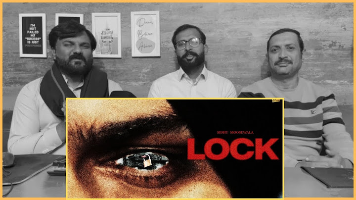 Reaction on LOCK (MUSIC VIDEO) SIDHU MOOSE WALA | THE KIDD