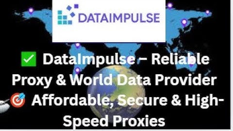 ✅ DataImpulse – Reliable Proxy & World Data Provider 🎯 Affordable, Secure & High Speed Proxies