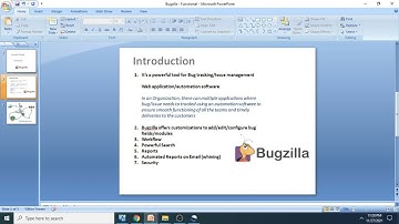 Introduction to Bugzilla