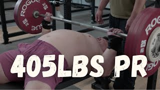 I FINALLY BENCHED 405lbs