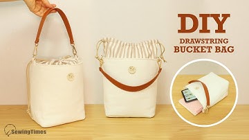 DIY Drawstring Bucket Bag ✨ Handmade Tote Bag Sewing Tutorial