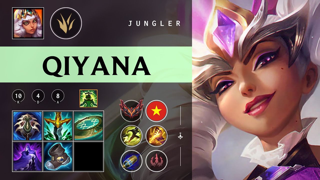 Qiyana Jungle vs Diana - VN Grandmaster Patch 26.01