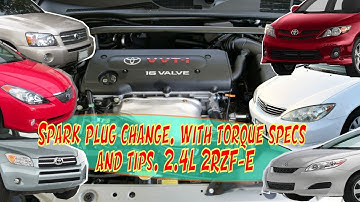 ⫷ Highlander, Scion, Camry, Corolla, Rav4, 2.4L: Replace Spark Plugs. With Torque Specs and Tips! ⫸