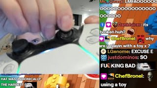 xQc is Currently Crashing Out after Breaking his Controller in a Kids Game