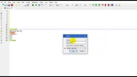 Gán ID cho câu hỏi trắc nghiệm soan theo LaTeX ngay trong Texstudio bằng chức năng script