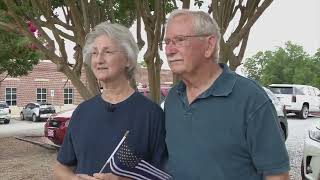 Community lines streets to show support for Bibb County Deputy Brad Johnson