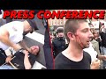 Live from propalestinian protesters press conference reacting to nypd assault