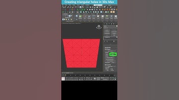 Quickly Create Triangular Holes in 3Ds Max #shorts  #3dsmax #tips #holes