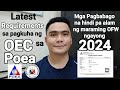 Updated requirements sa pagkuha ng oec sa poea 2024   poea appointment