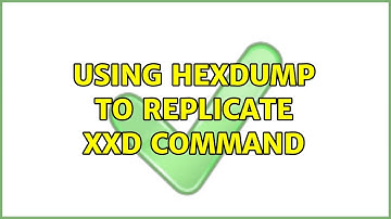 Using hexdump to replicate xxd command