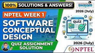 Full NPTEL Software Conceptual Design Week 1 Assignment Solution (July 2026) | SWAYAM Answer Key Guide
