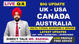 LIVE STUDY VISA SHOW PROFILE DISCUSSION UK CANADA USA AUSTRALIA